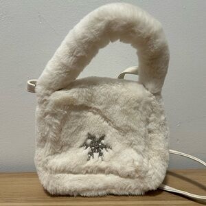 Gymboree || White Faux Fur Mini Bag